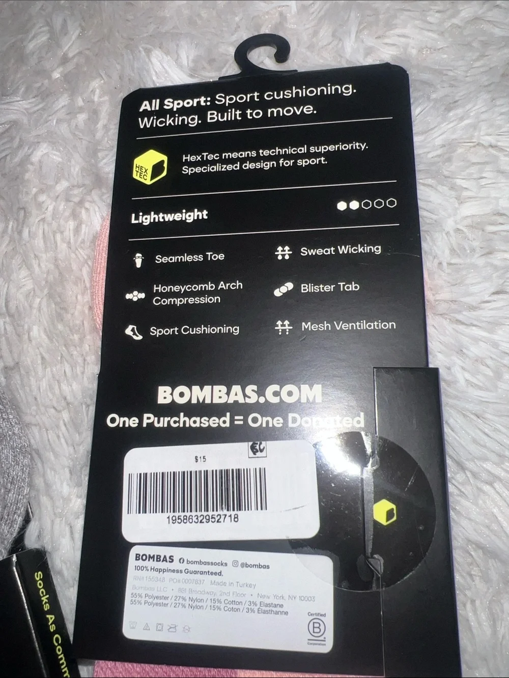 BOMBAS DYNAMIC TRIO OF ALL SPORT ANKLE SOCKS